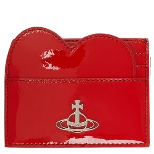 Vivienne Westwood Glossy Red Heart Card Holder